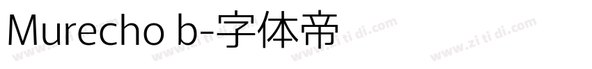 Murecho b字体转换